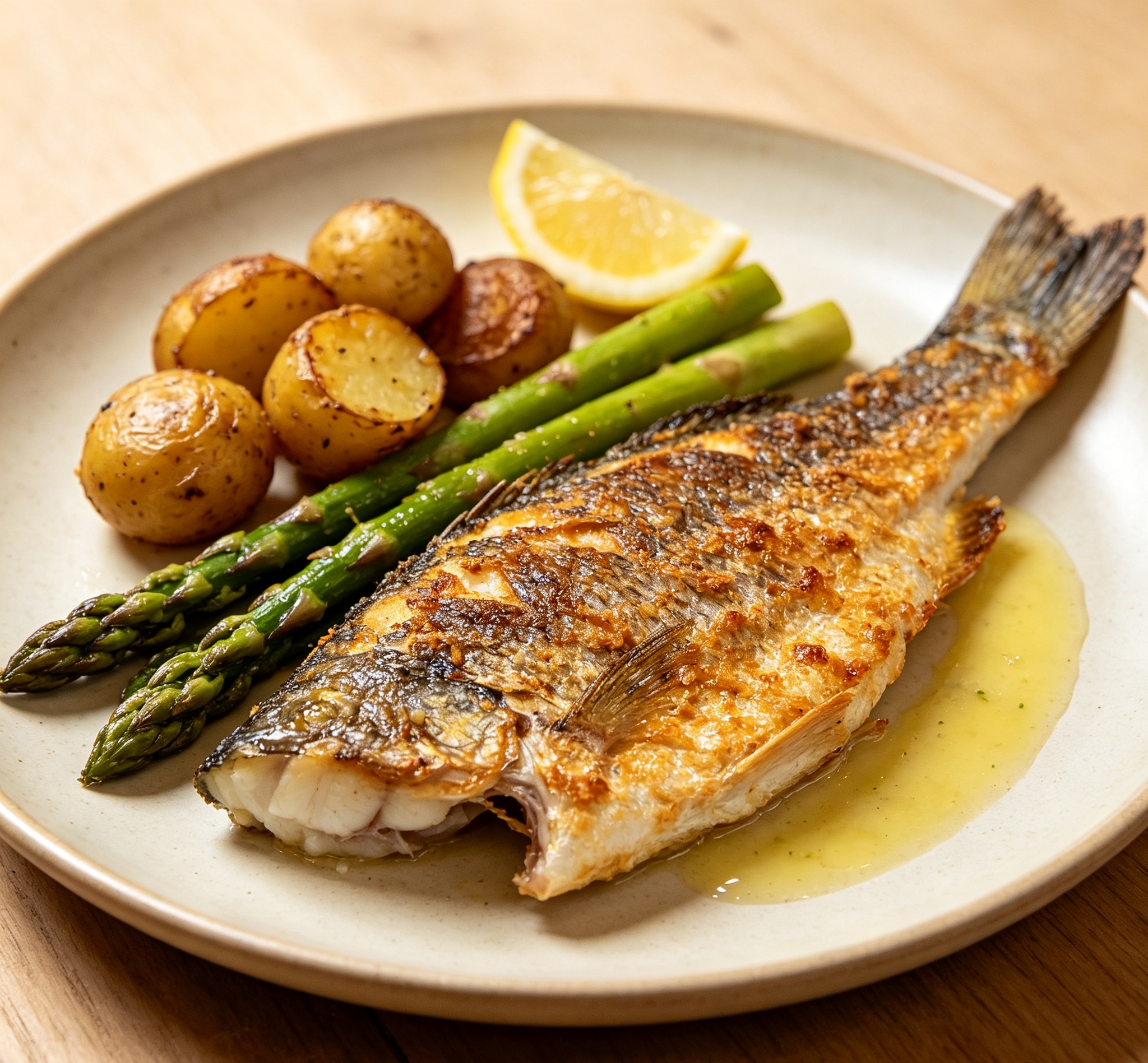 Roasted Sea Bass